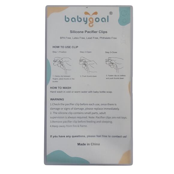 Silicone Pacifier Clips Lot of 5 Gray White Beige Purple Green Baby Infant Gift - Picture 5 of 6